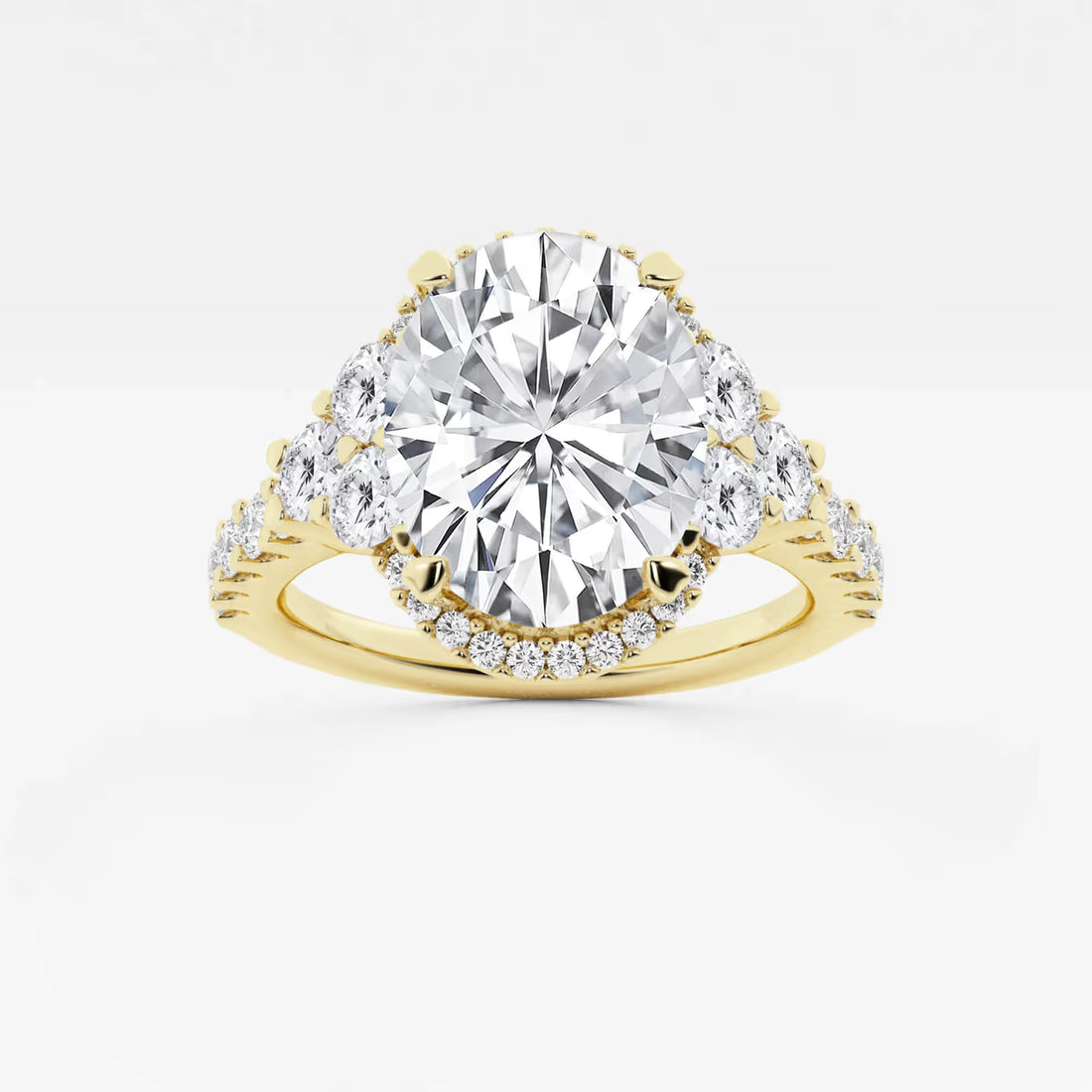 Aurelia Oval Lab Grown Diamond Halo Engagement Ring