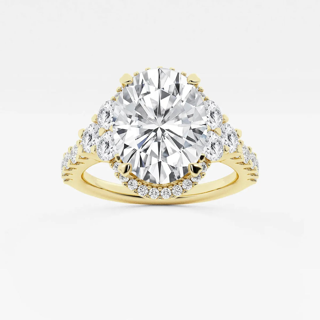 Aurelia Oval Lab Grown Diamond Halo Engagement Ring