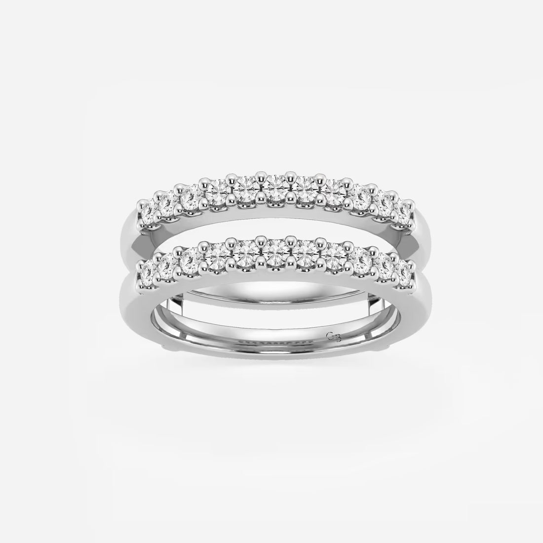 Duovéra Round Lab-Grown Diamond Double Row Ring Enhancer