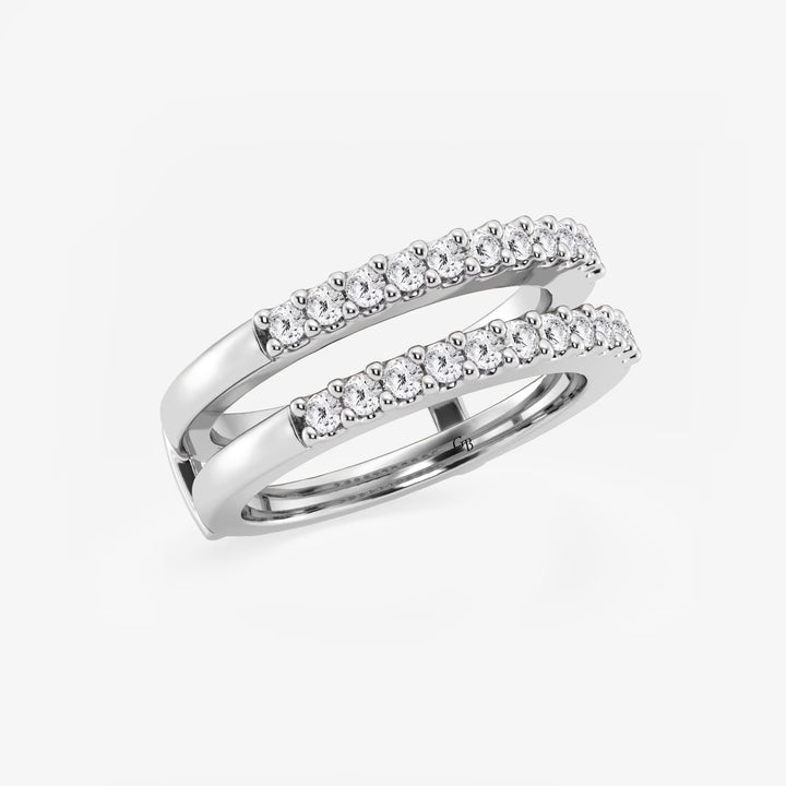 Duovéra Round Lab-Grown Diamond Double Row Ring Enhancer