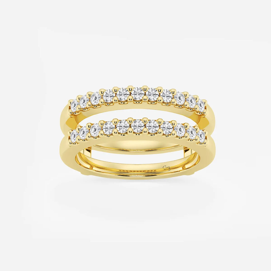 Duovéra Round Lab-Grown Diamond Double Row Ring Enhancer