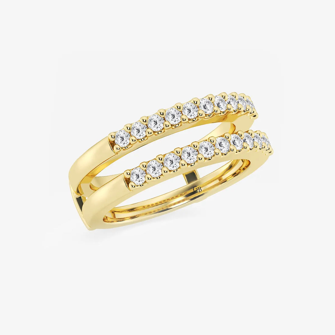 Duovéra Round Lab-Grown Diamond Double Row Ring Enhancer