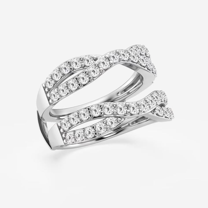 Infinitya Luxe Round Lab-Grown Diamond Crossover Ring Enhancer