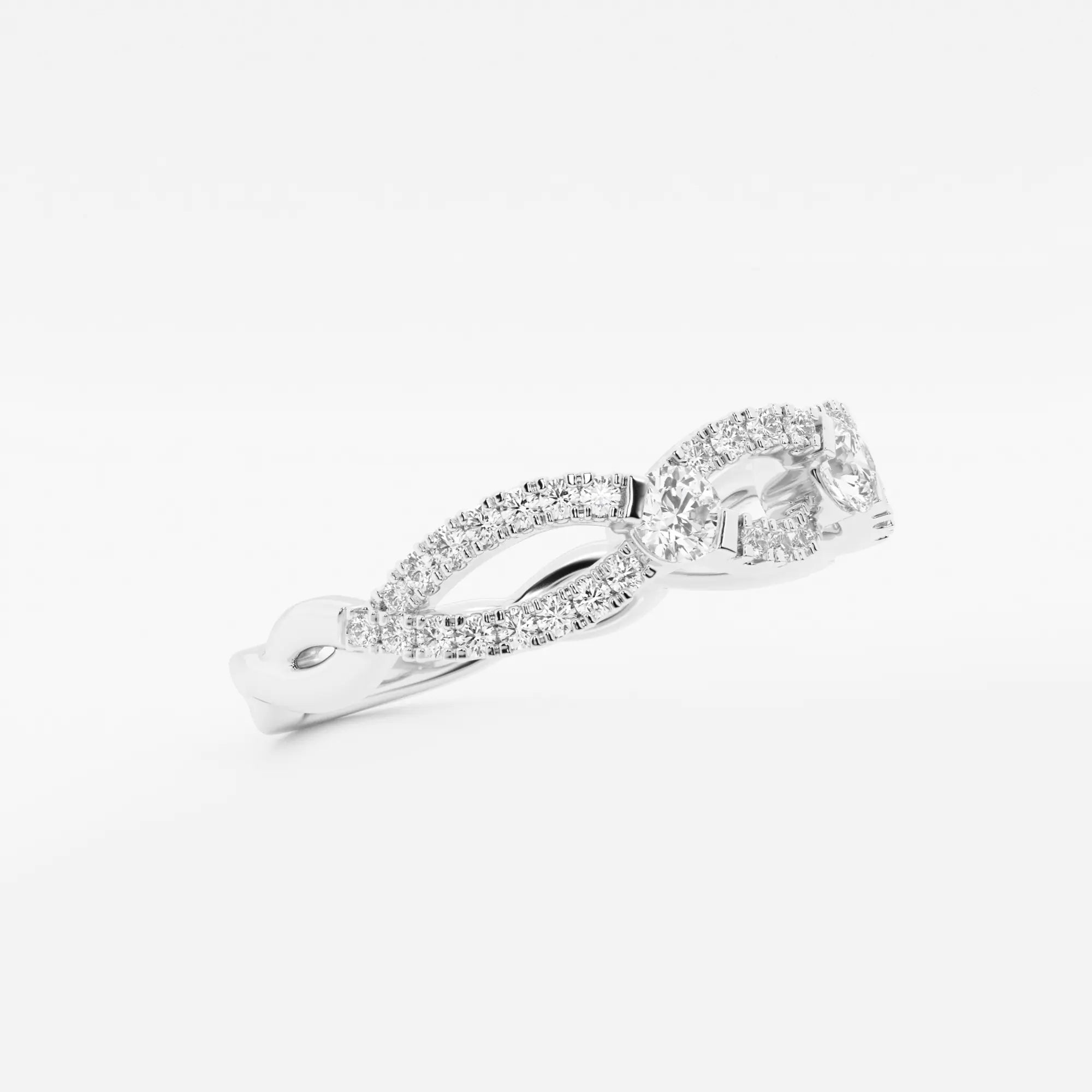 Infinelle Round Lab-Grown Diamond Stackable Infinity Ring