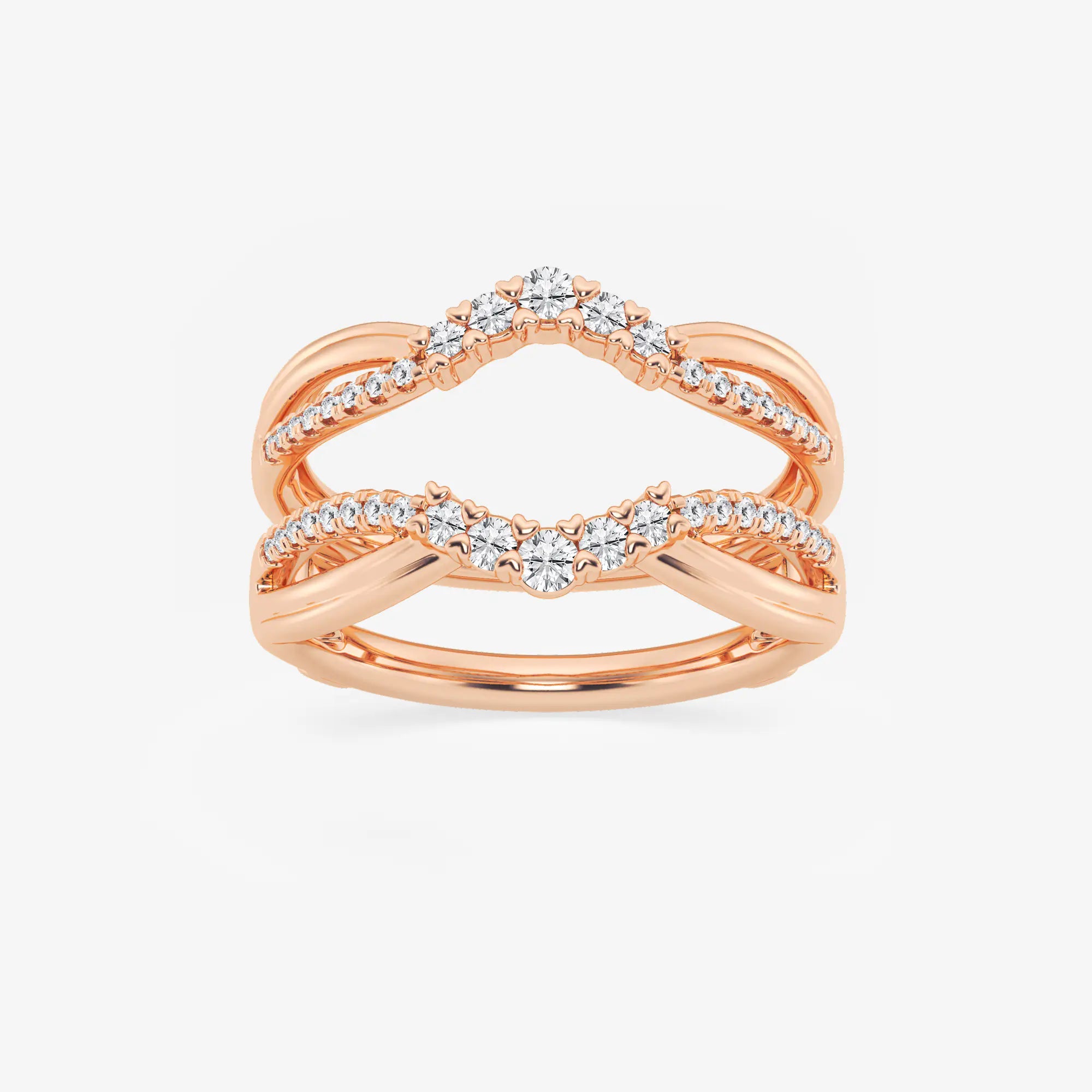 Gradiora Round Lab-Grown Diamond Graduated Ring Enhancer