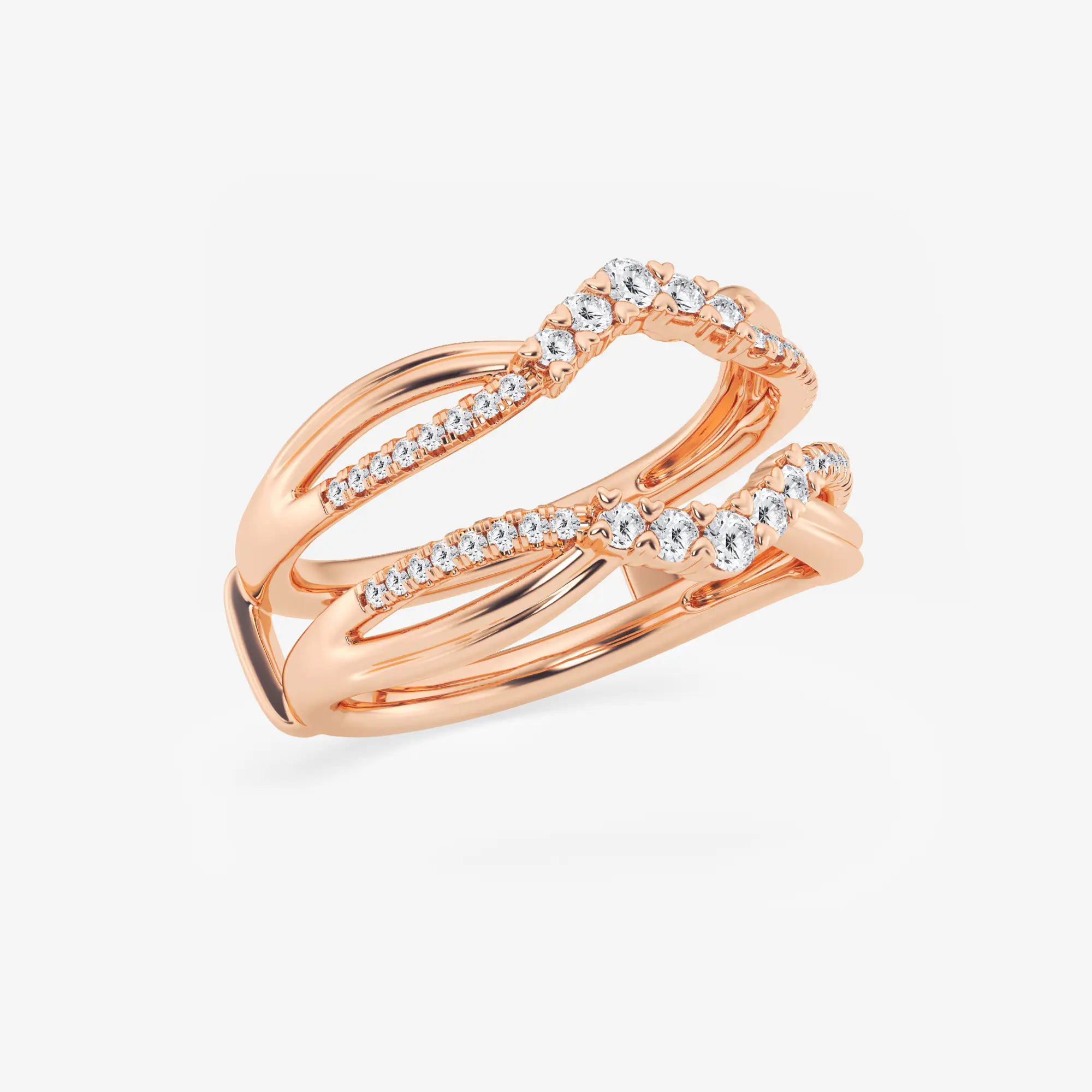 Gradiora Round Lab-Grown Diamond Graduated Ring Enhancer