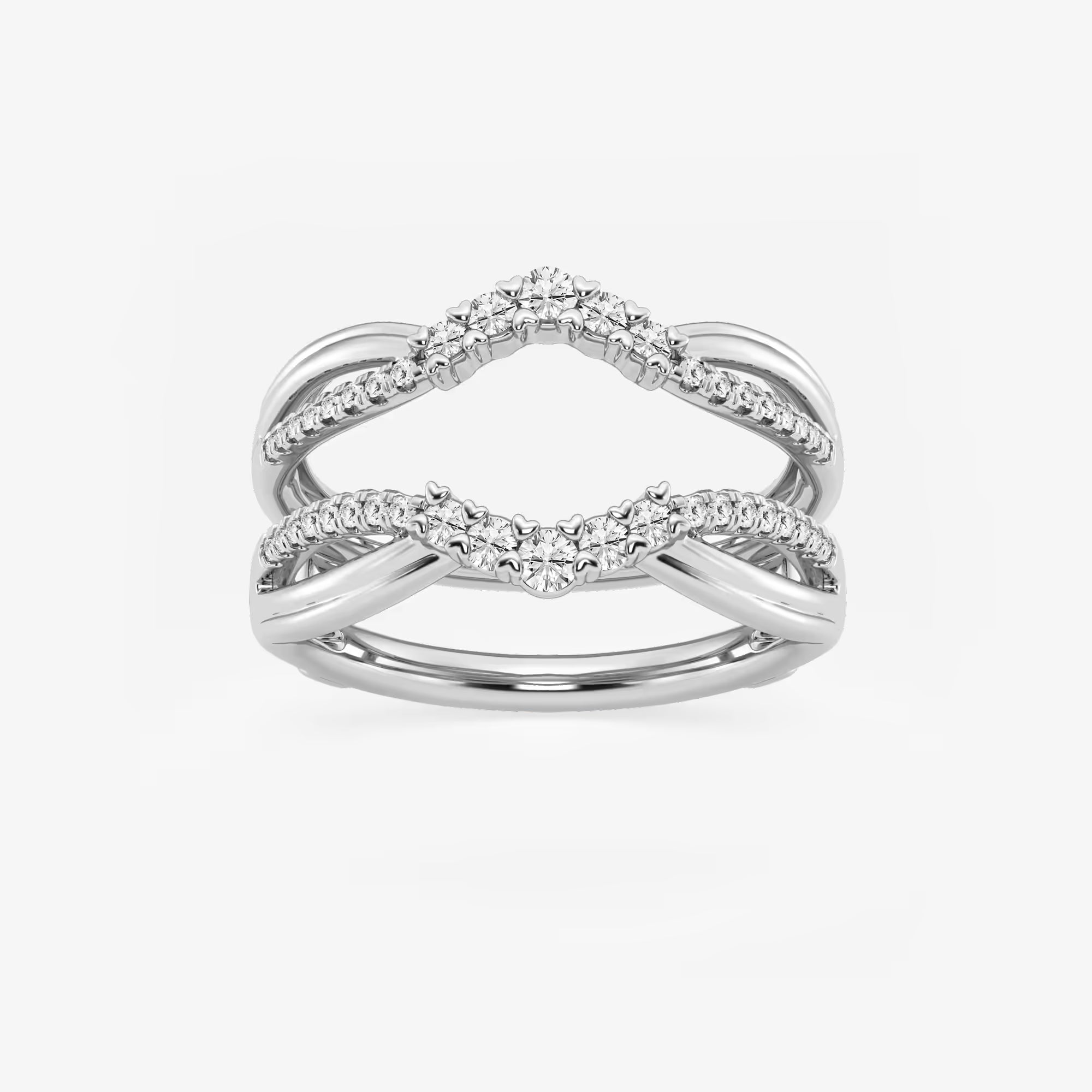 Gradiora Round Lab-Grown Diamond Graduated Ring Enhancer
