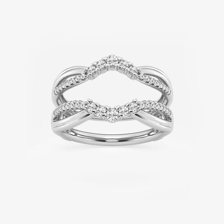 Gradiora Round Lab-Grown Diamond Graduated Ring Enhancer