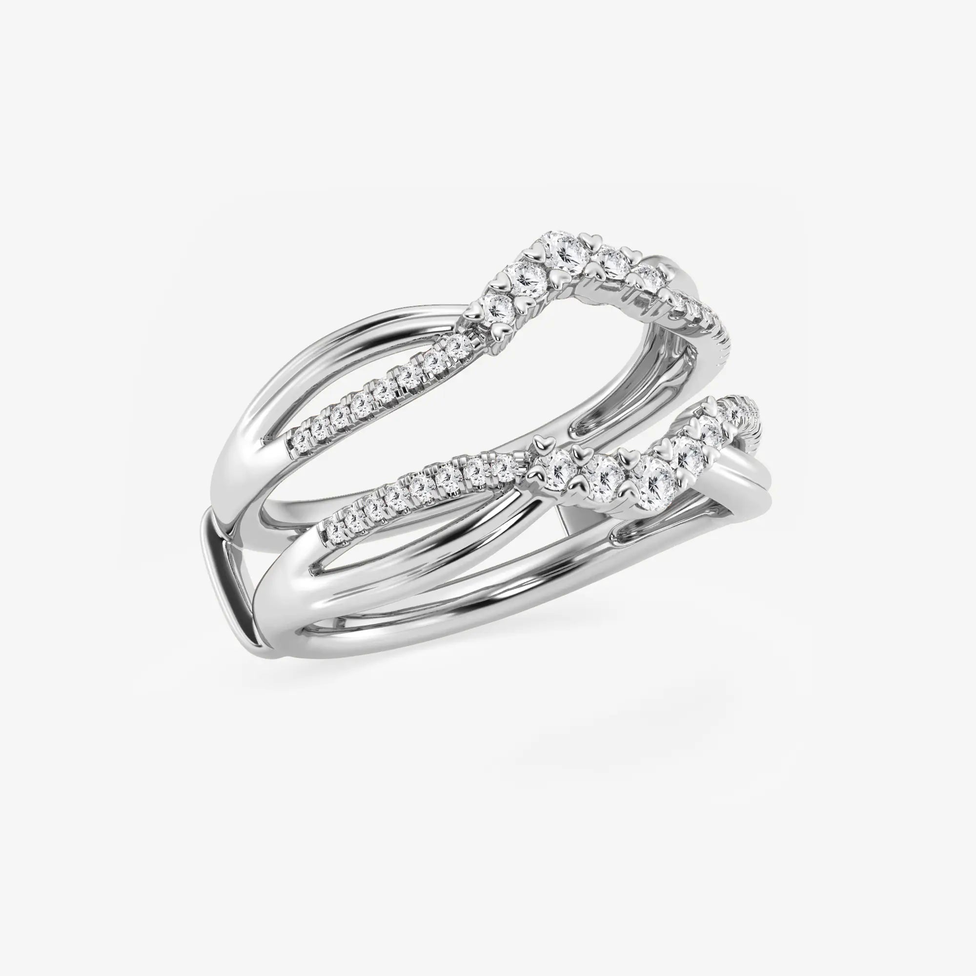 Gradiora Round Lab-Grown Diamond Graduated Ring Enhancer