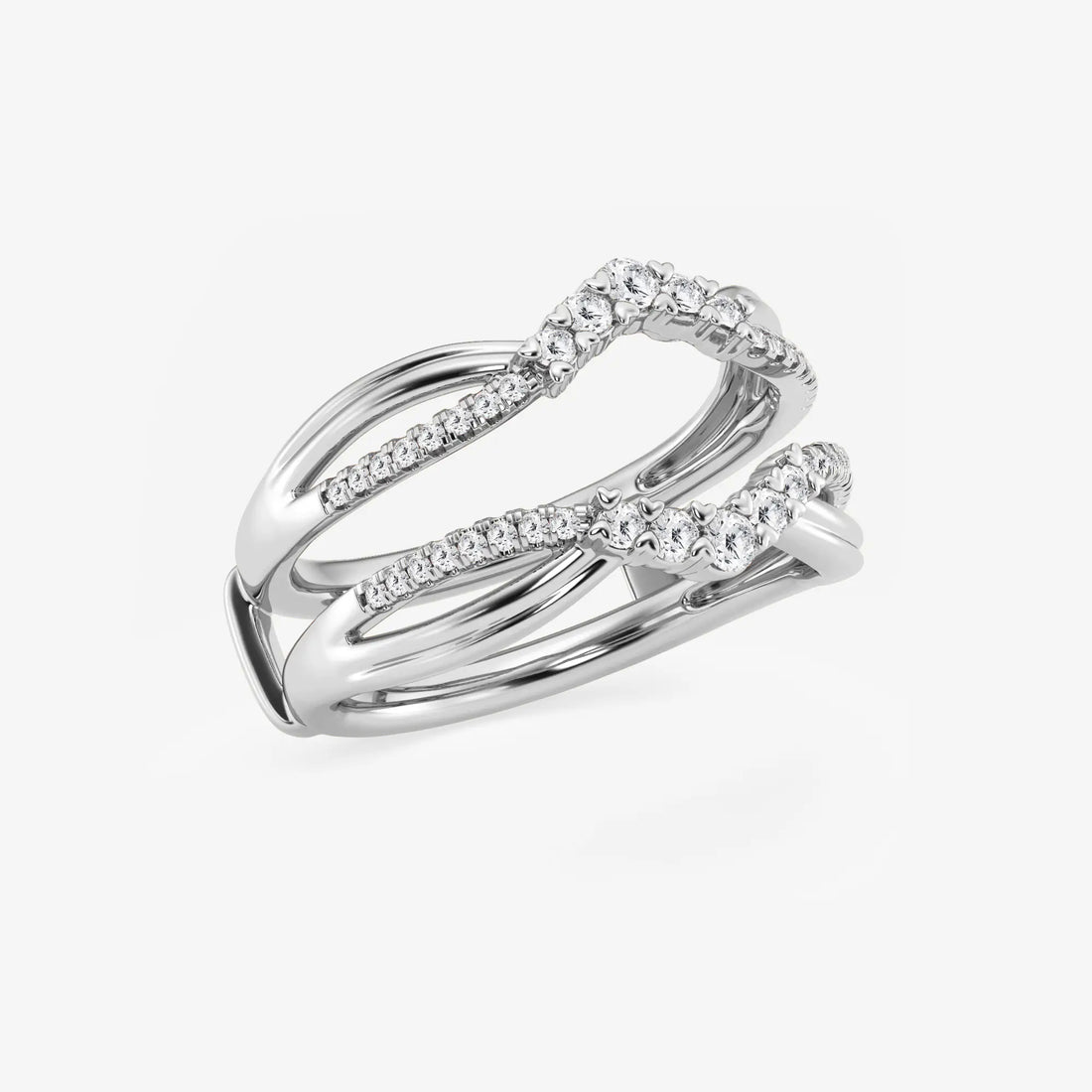 Gradiora Round Lab-Grown Diamond Graduated Ring Enhancer