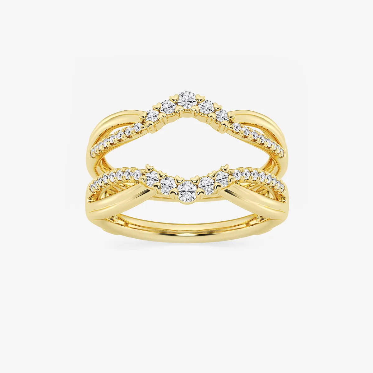 Gradiora Round Lab-Grown Diamond Graduated Ring Enhancer