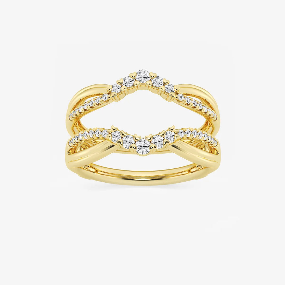 Gradiora Round Lab-Grown Diamond Graduated Ring Enhancer