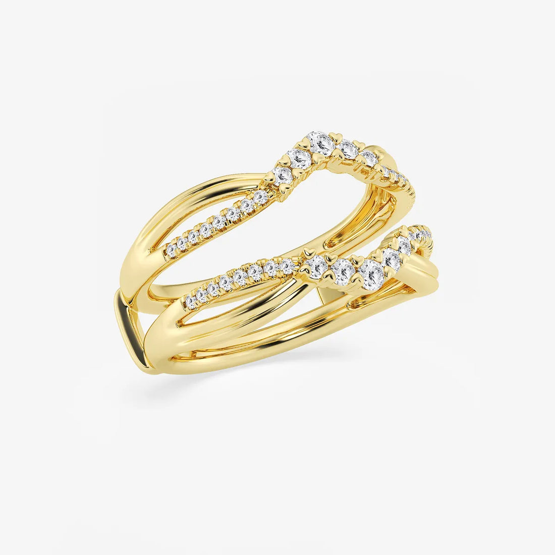 Gradiora Round Lab-Grown Diamond Graduated Ring Enhancer