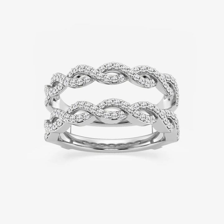 Braidelle Round Lab-Grown Diamond Braided Ring Enhancer