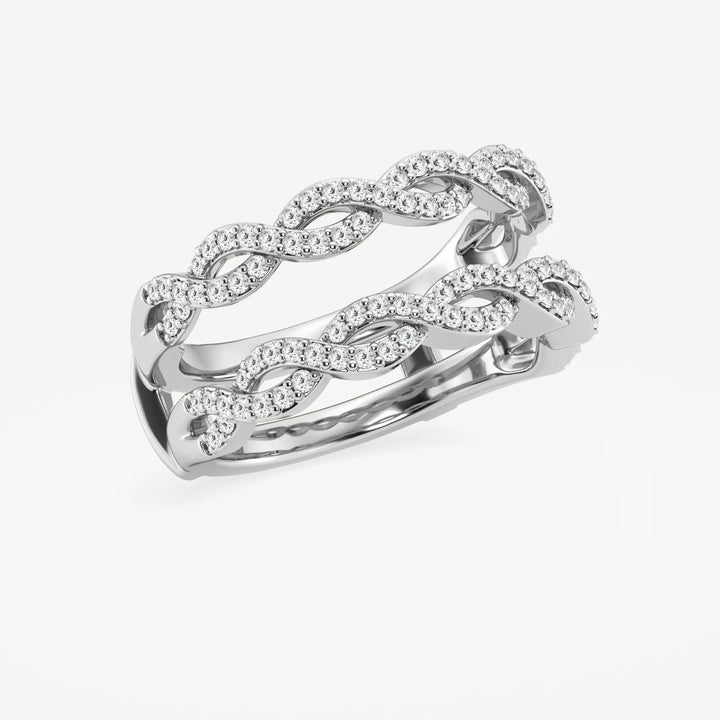 Braidelle Round Lab-Grown Diamond Braided Ring Enhancer
