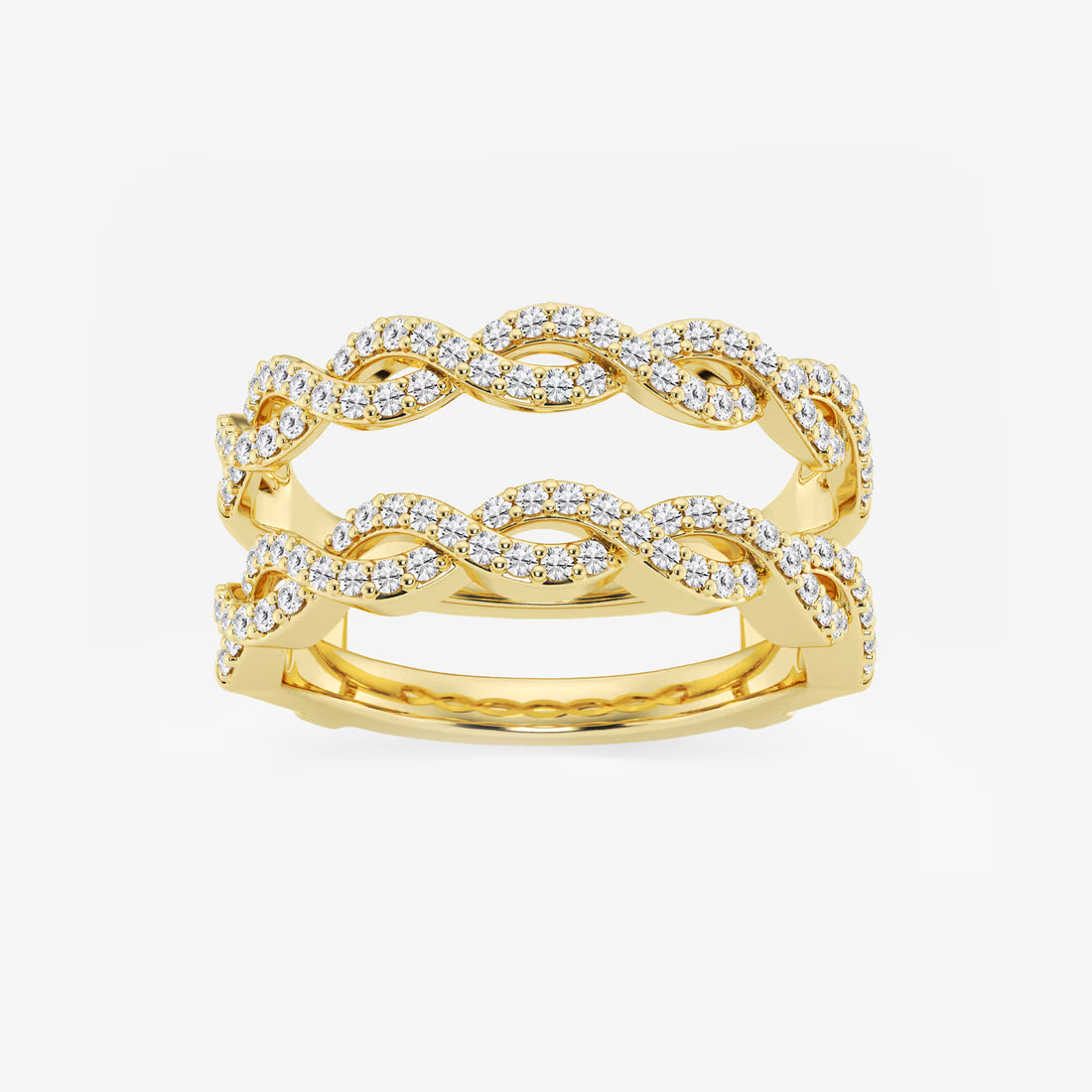 Braidelle Round Lab-Grown Diamond Braided Ring Enhancer