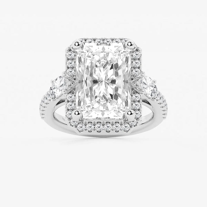 Elaria Radiant Lab-Grown Diamond Halo Engagement Ring