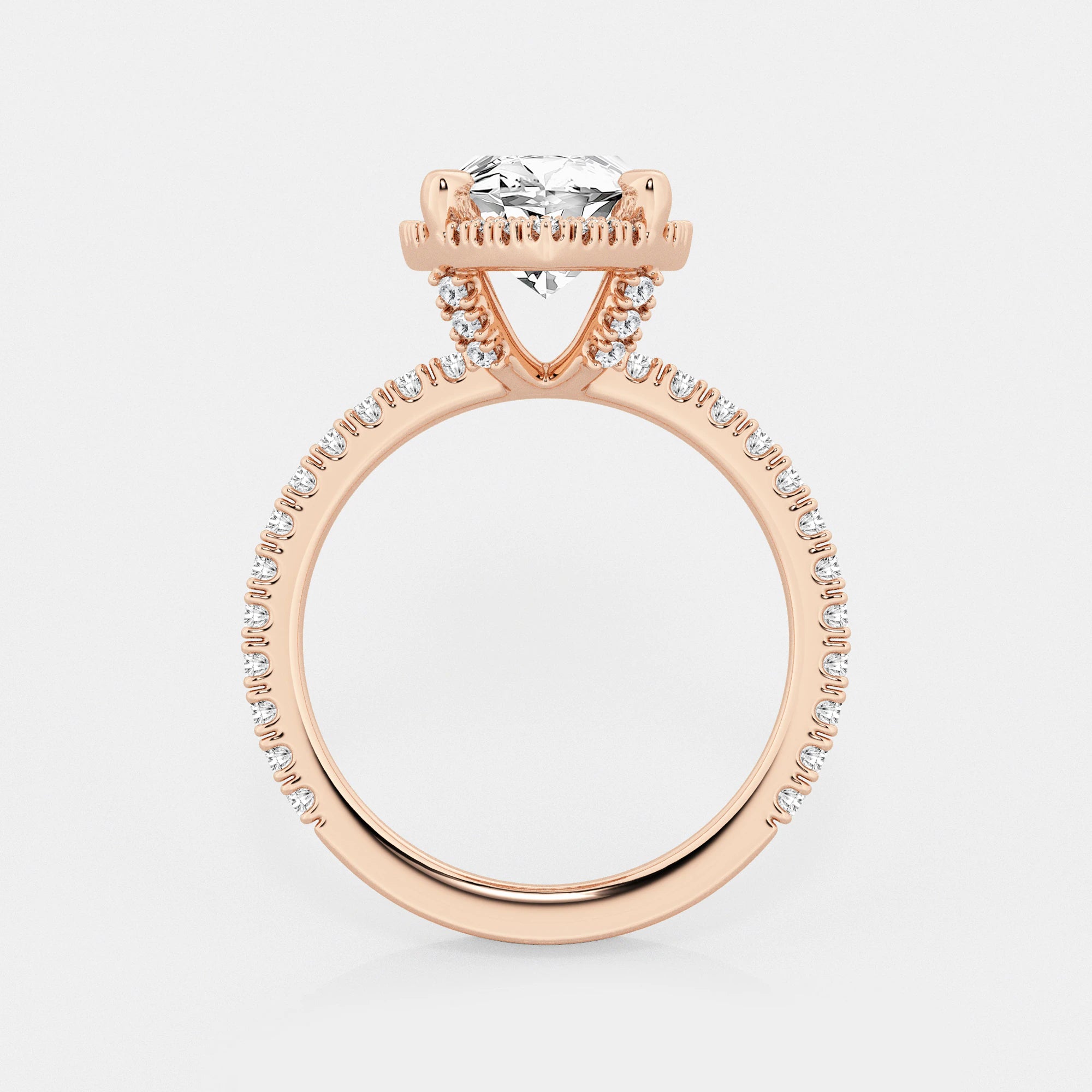 Aurielle Marquise Lab-Grown Diamond Halo Engagement Ring
