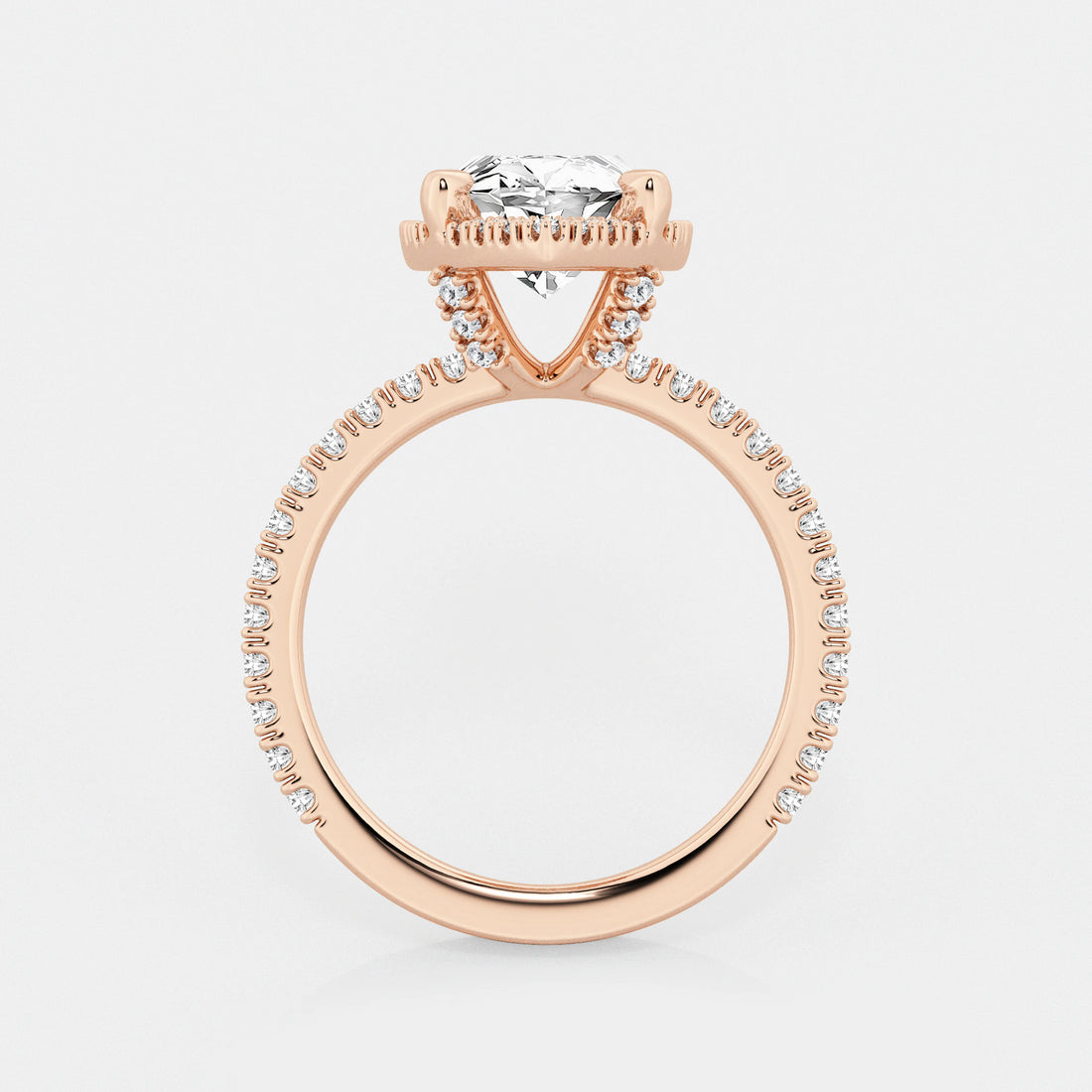 Aurielle Marquise Lab-Grown Diamond Halo Engagement Ring