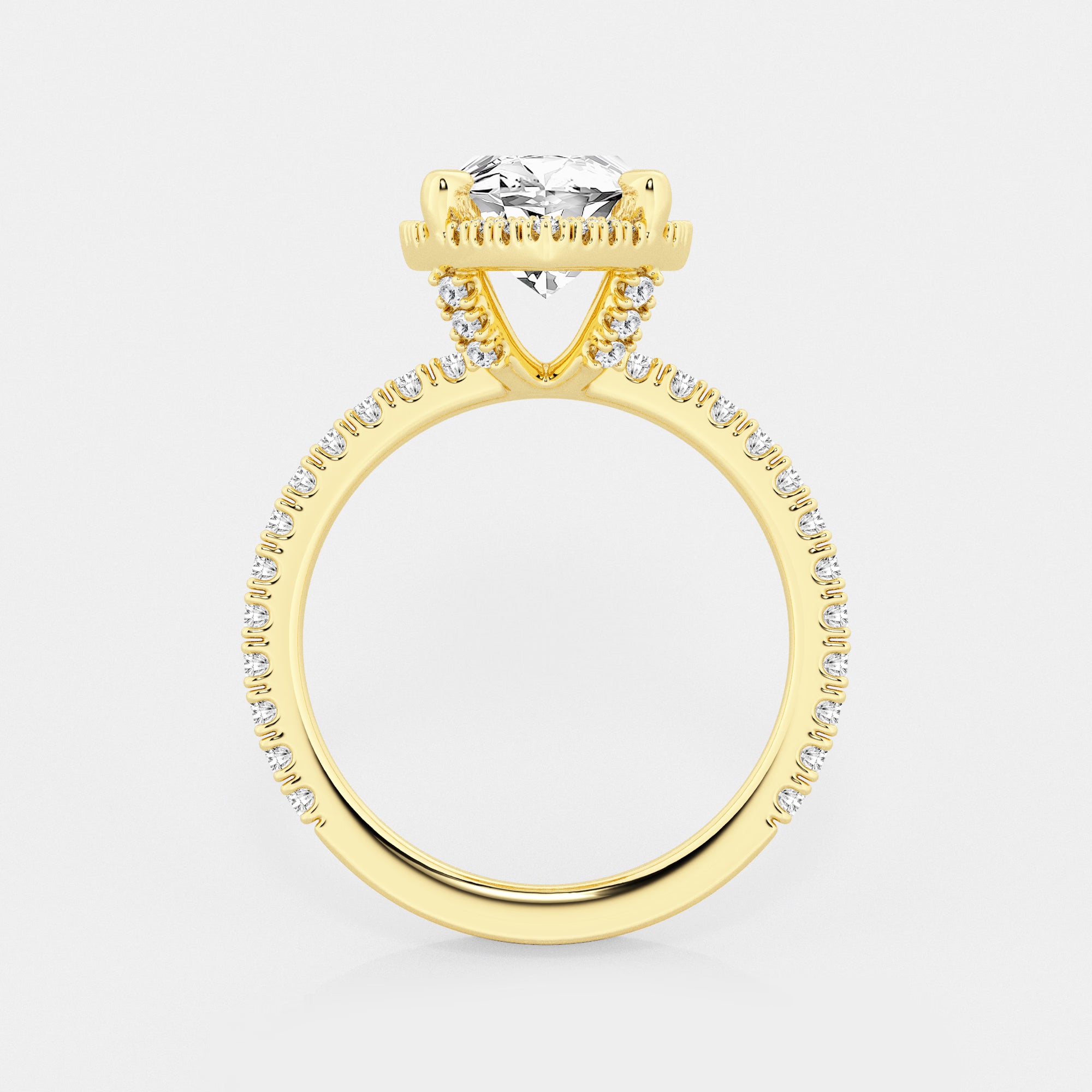 Aurielle Marquise Lab-Grown Diamond Halo Engagement Ring