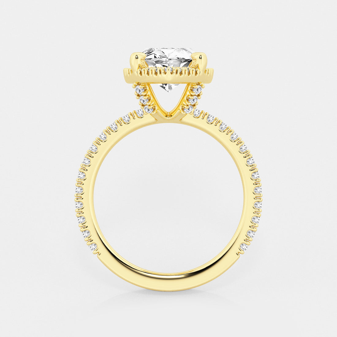 Aurielle Marquise Lab-Grown Diamond Halo Engagement Ring
