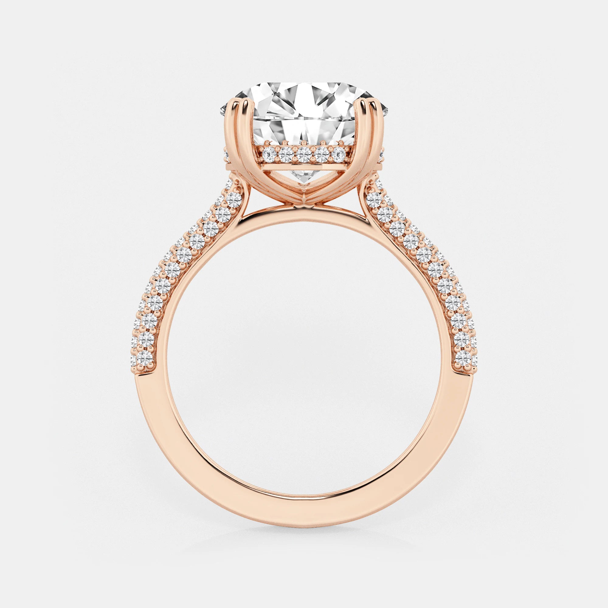 Roselle Cushion Diamond Inner Light Ring