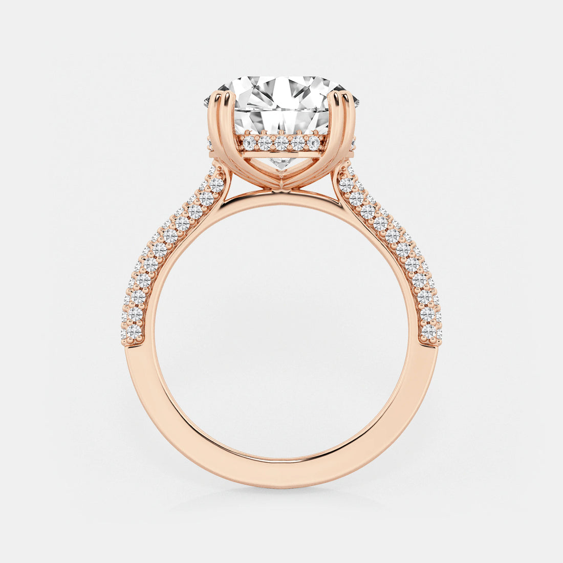 Roselle Cushion Diamond Inner Light Ring