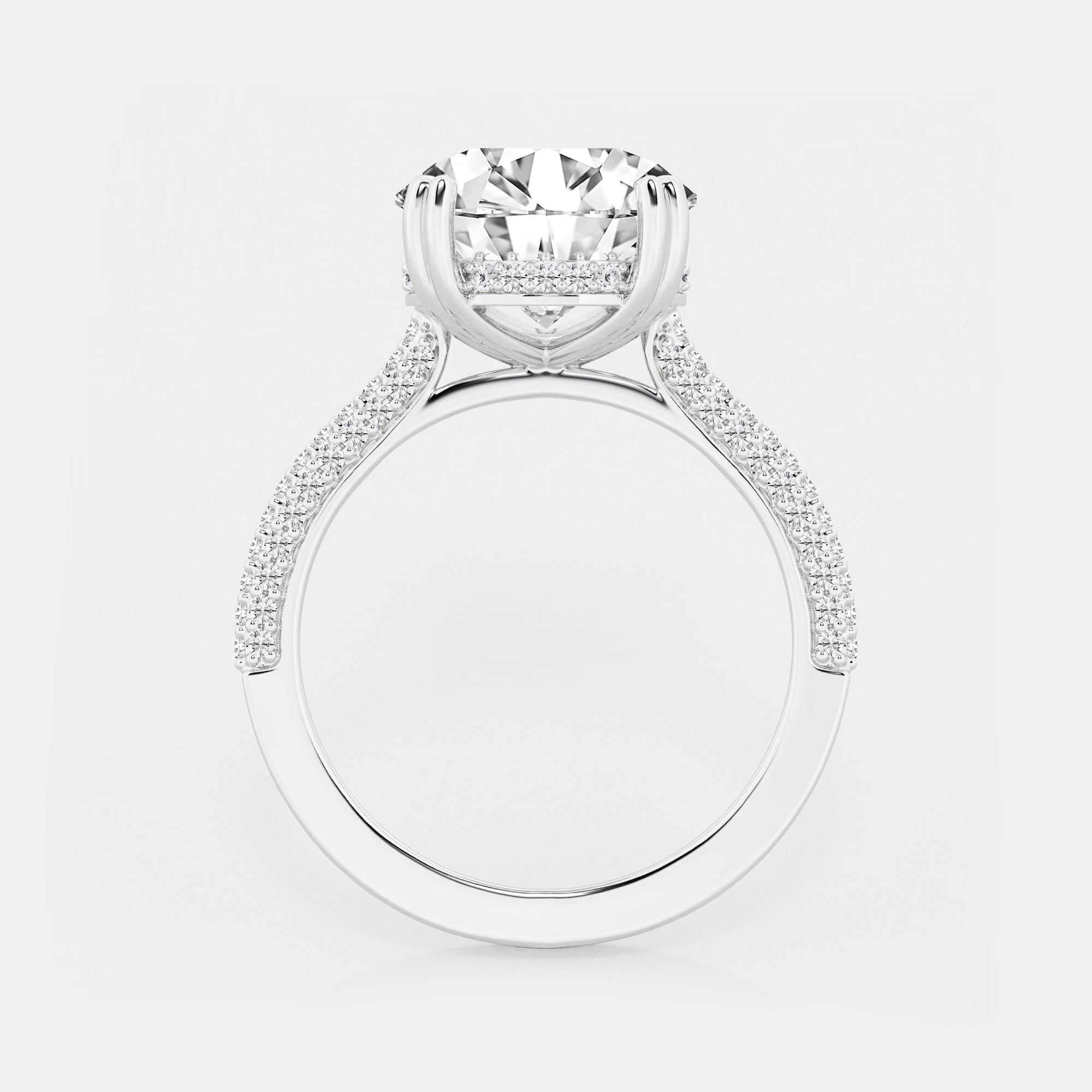 Roselle Cushion Diamond Inner Light Ring