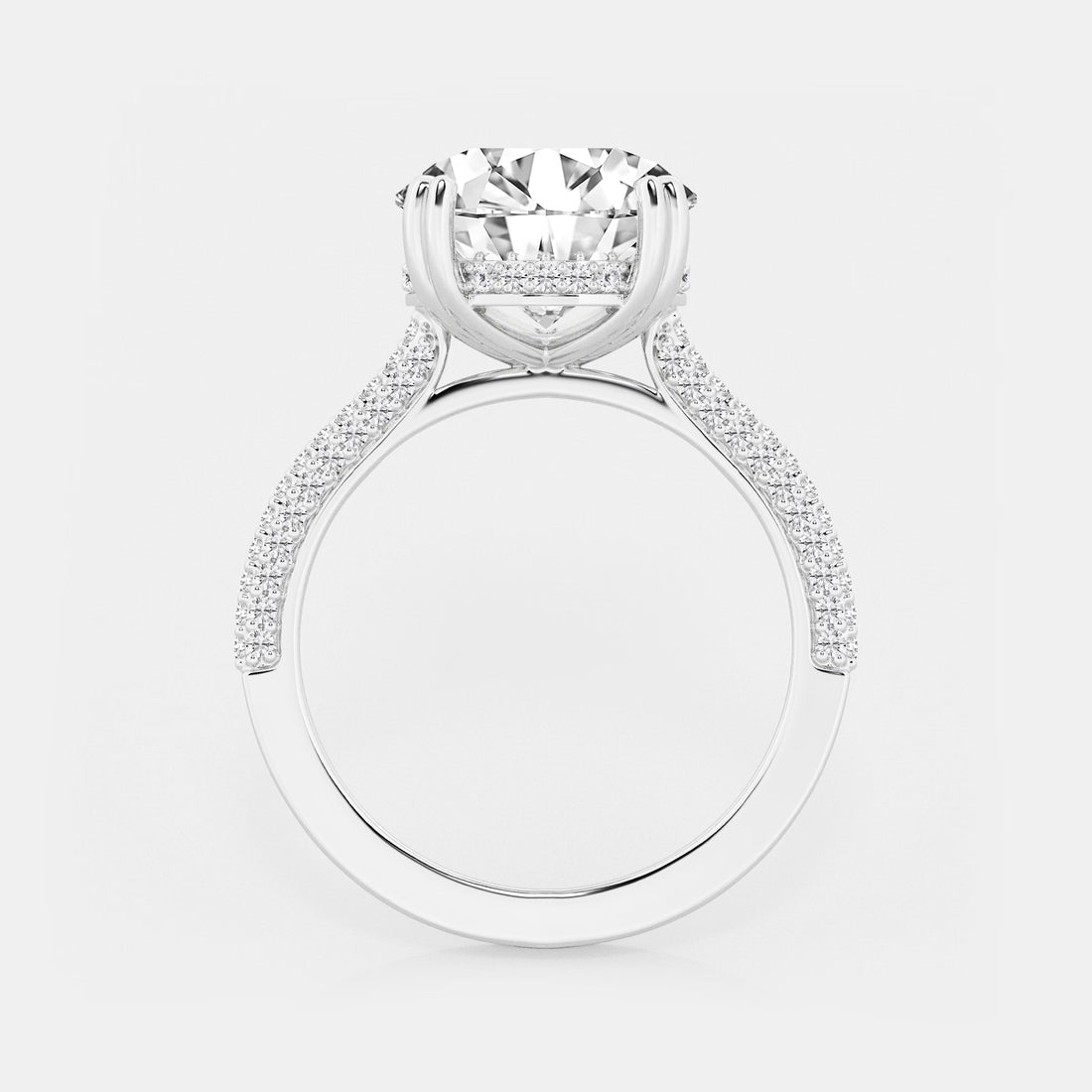 Roselle Cushion Diamond Inner Light Ring