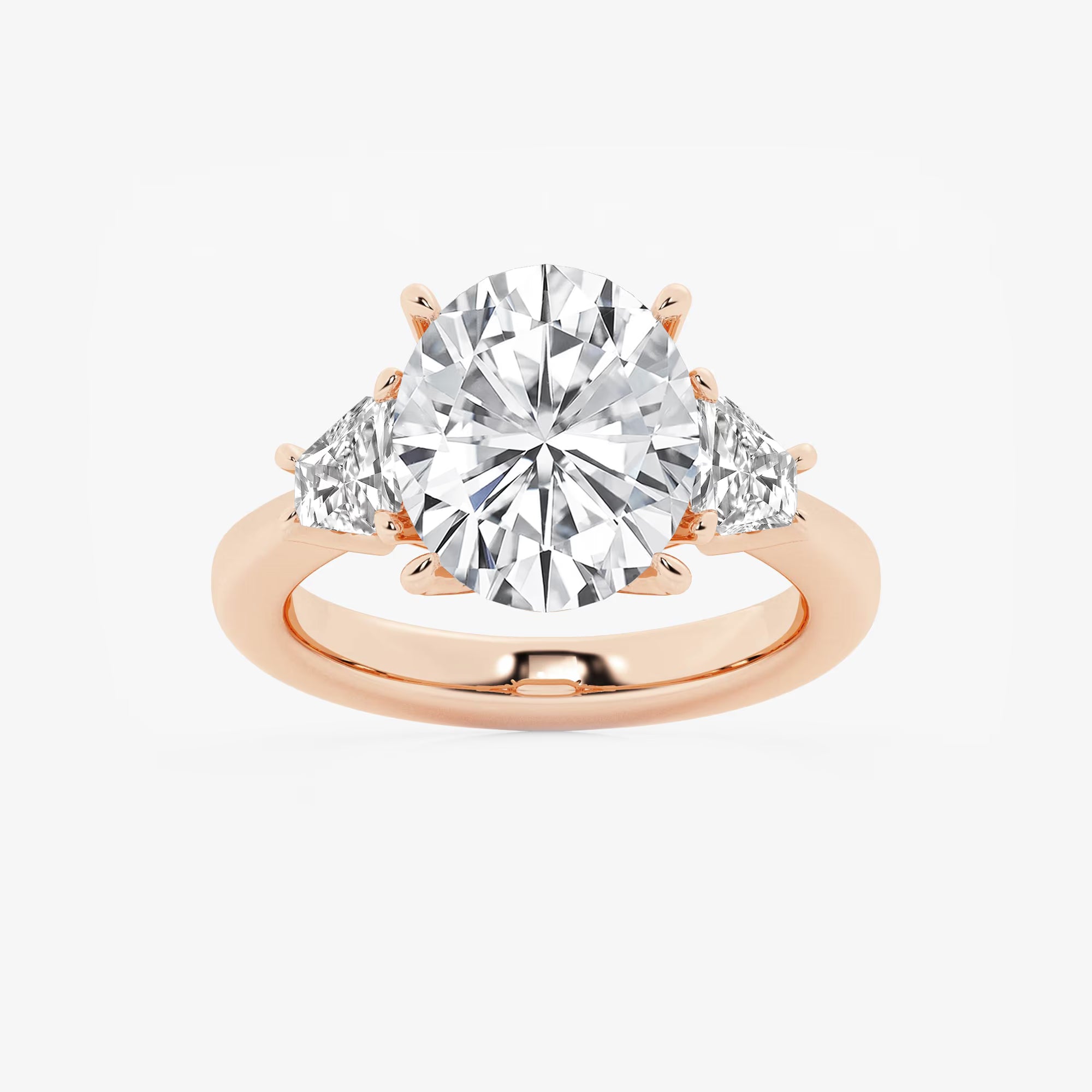Classic Oval Cut Lab-Grown Diamond Solitaire Engagement Ring