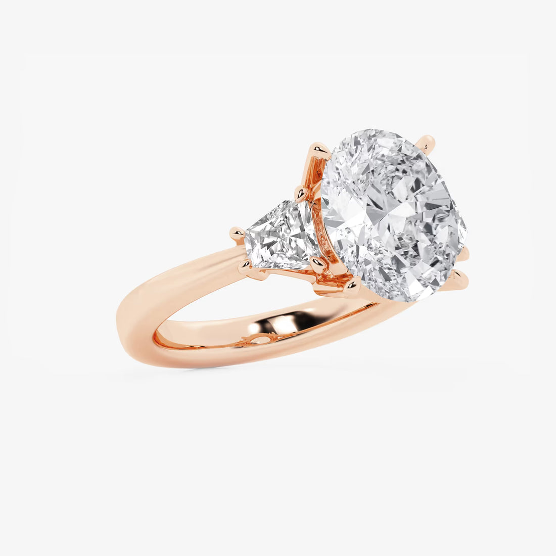 Classic Oval Cut Lab-Grown Diamond Solitaire Engagement Ring