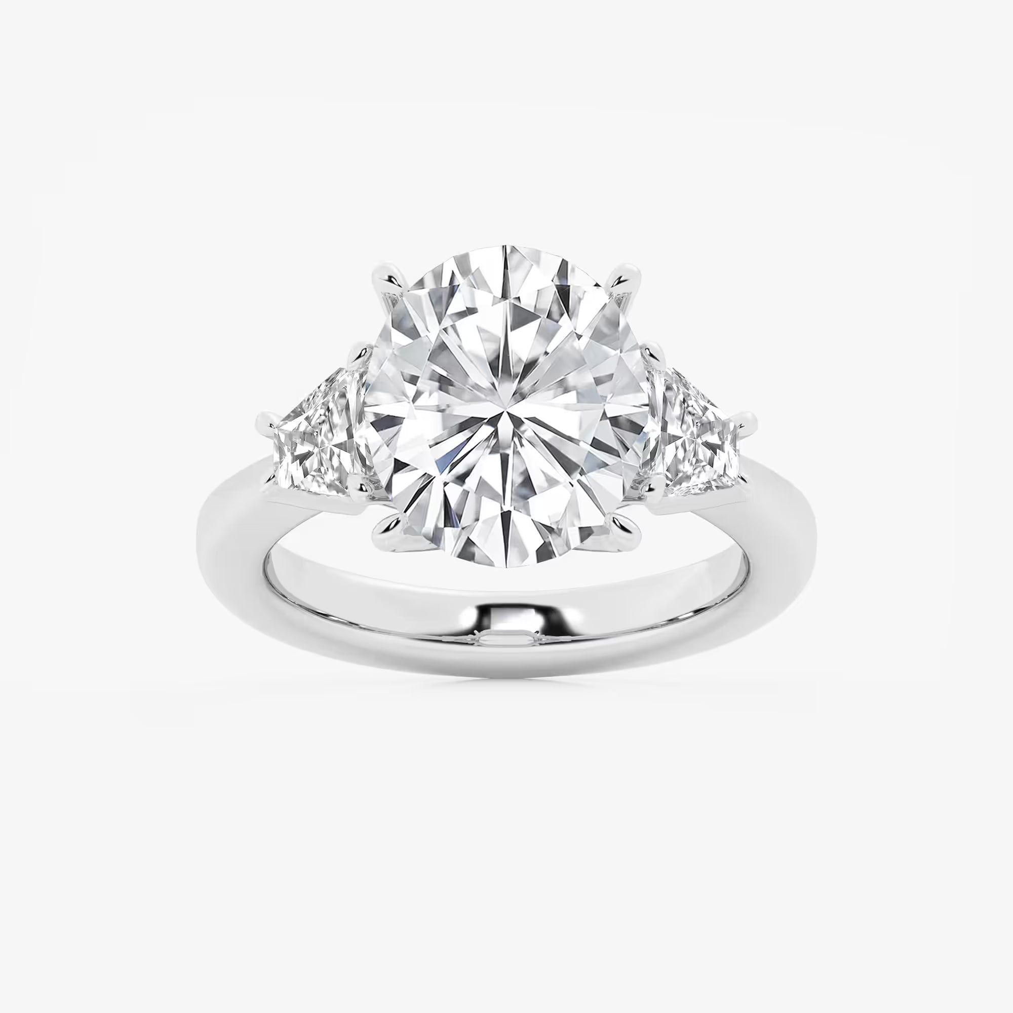 Classic Oval Cut Lab-Grown Diamond Solitaire Engagement Ring