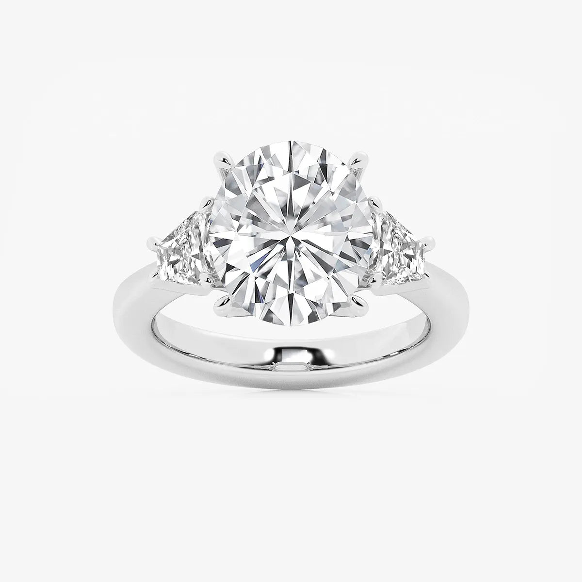 Classic Oval Cut Lab-Grown Diamond Solitaire Engagement Ring