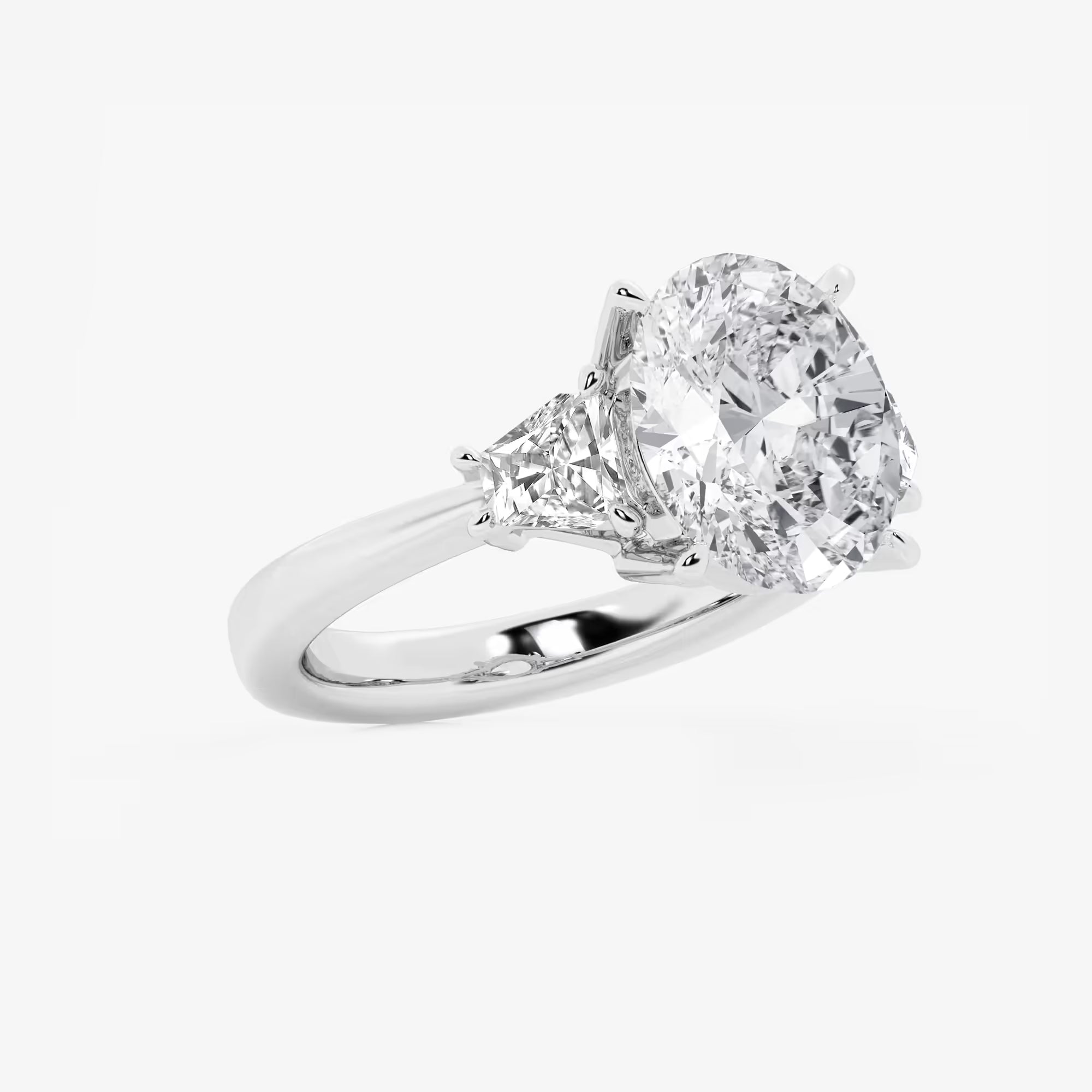 Classic Oval Cut Lab-Grown Diamond Solitaire Engagement Ring