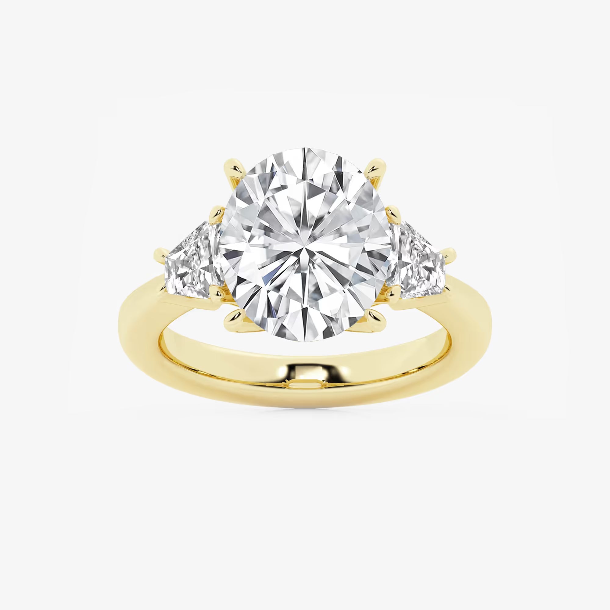 Classic Oval Cut Lab-Grown Diamond Solitaire Engagement Ring