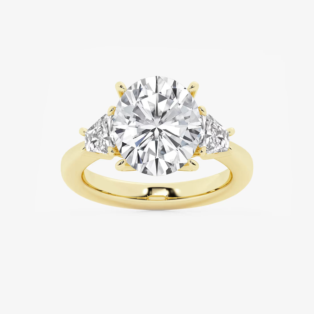 Classic Oval Cut Lab-Grown Diamond Solitaire Engagement Ring