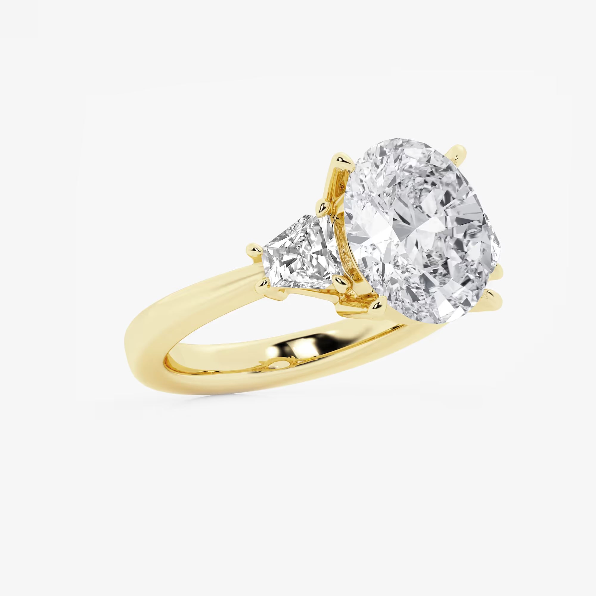 Classic Oval Cut Lab-Grown Diamond Solitaire Engagement Ring