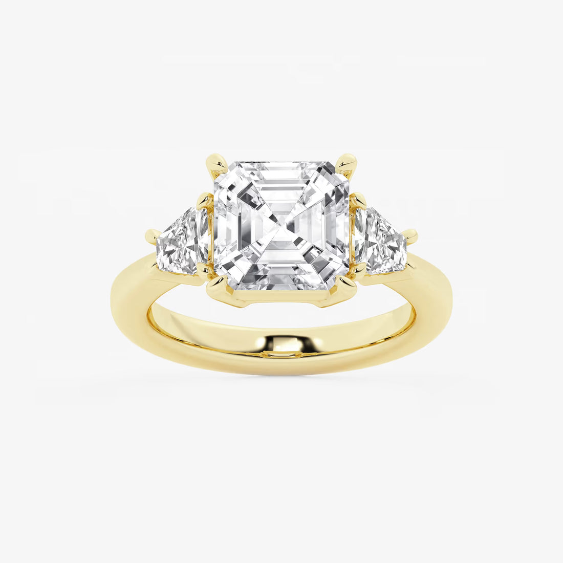 Eternal Embrace Heart Diamond Side Stone Engagement Ring