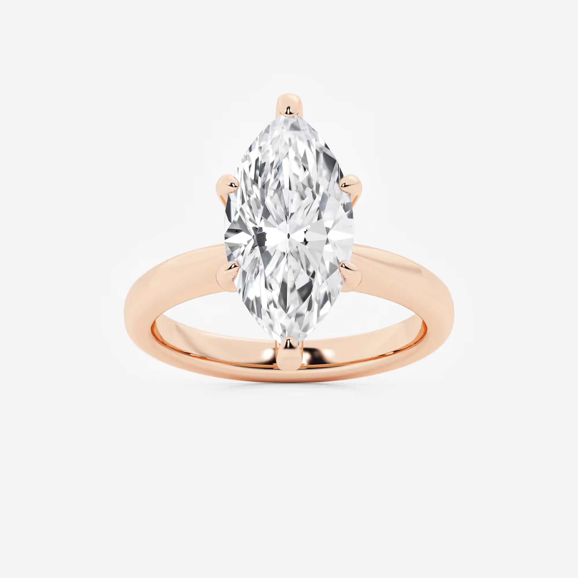 Elysia Marquise Lab-Grown Diamond Hidden Halo Engagement Ring