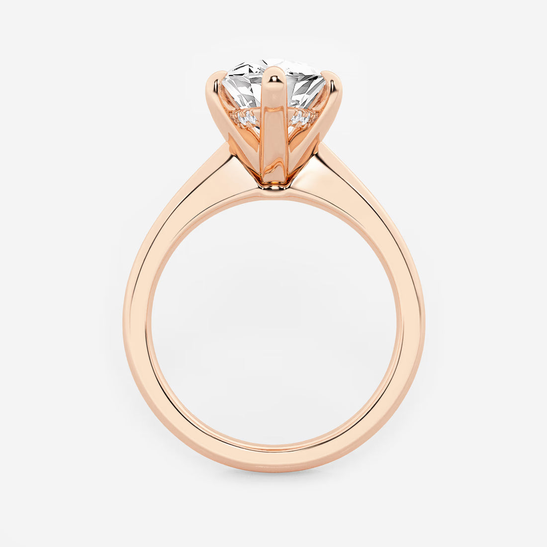Elysia Marquise Lab-Grown Diamond Hidden Halo Engagement Ring