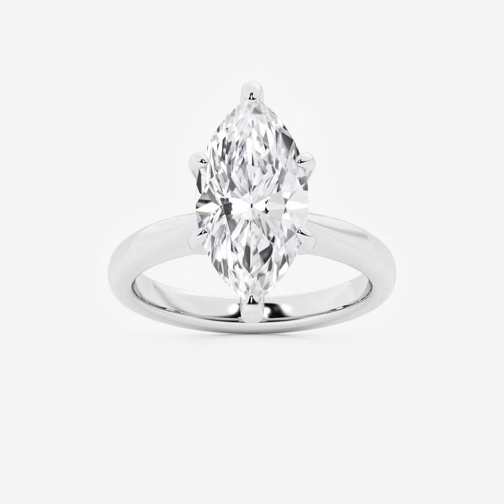 Elysia Marquise Lab-Grown Diamond Hidden Halo Engagement Ring