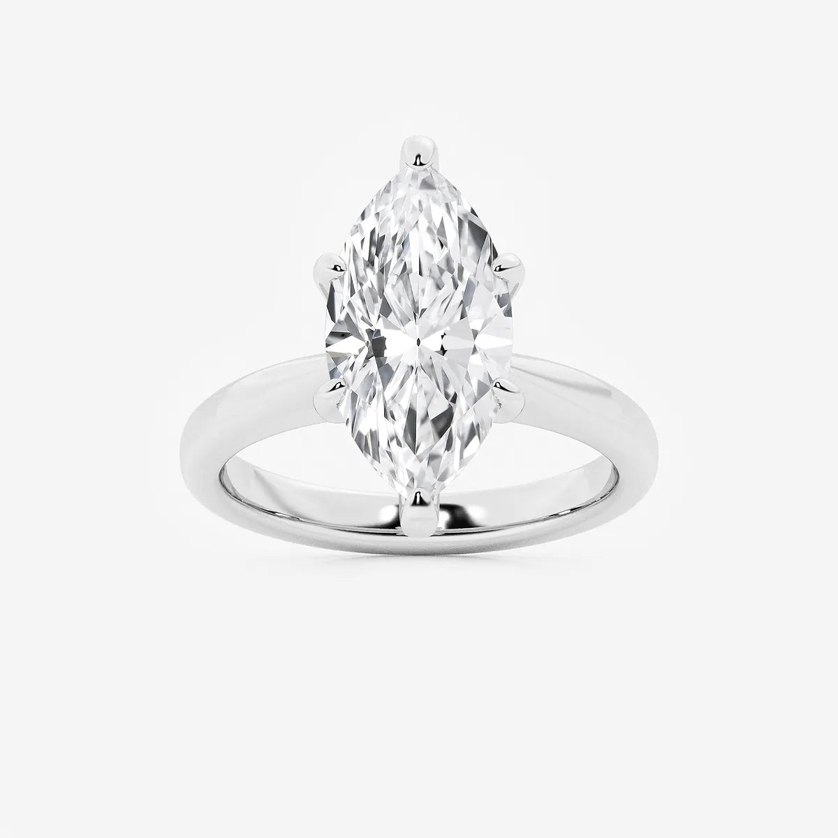 Elysia Marquise Lab-Grown Diamond Hidden Halo Engagement Ring
