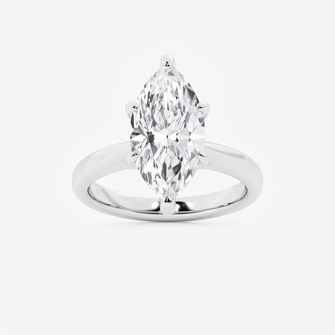 Elysia Marquise Lab-Grown Diamond Hidden Halo Engagement Ring