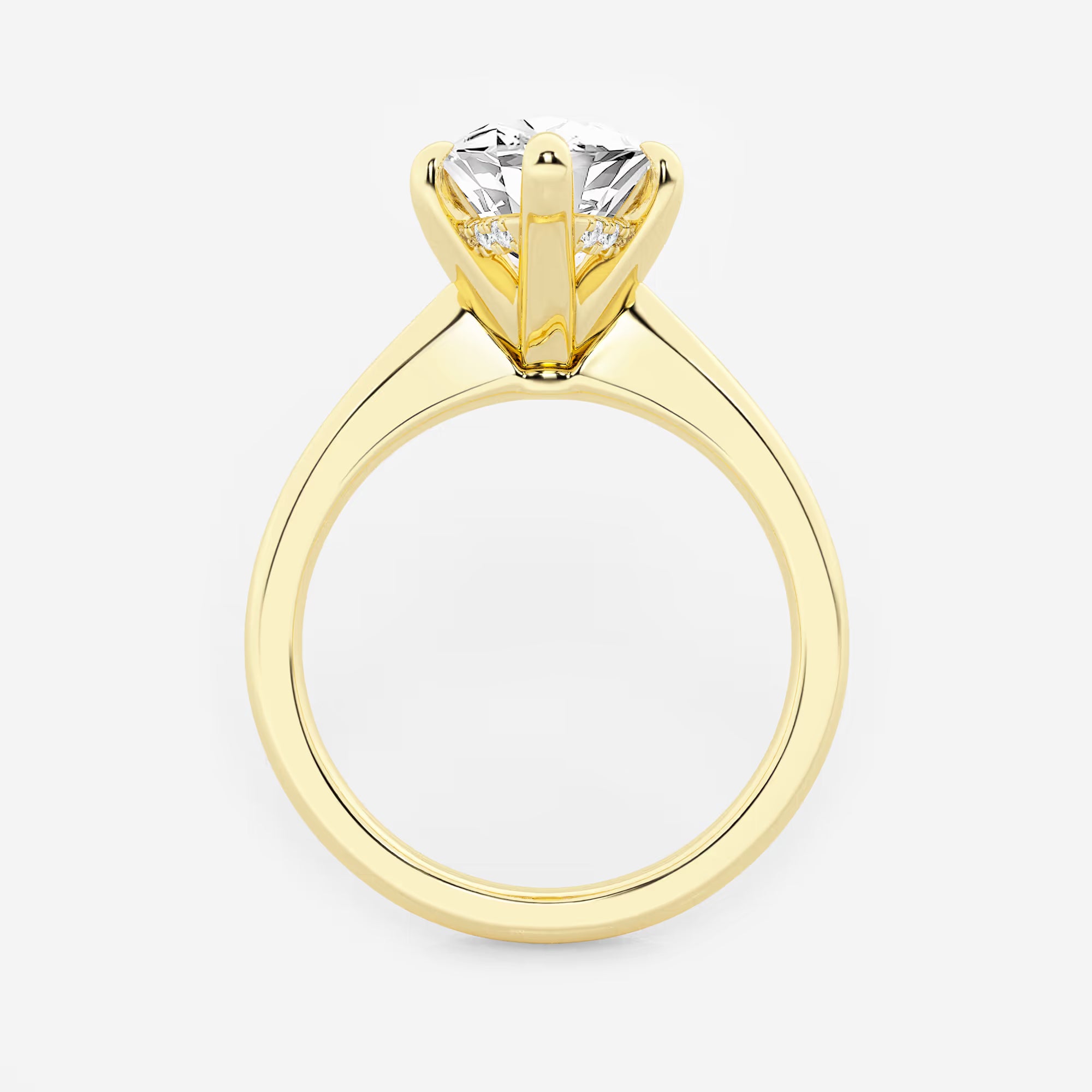 Elysia Marquise Lab-Grown Diamond Hidden Halo Engagement Ring