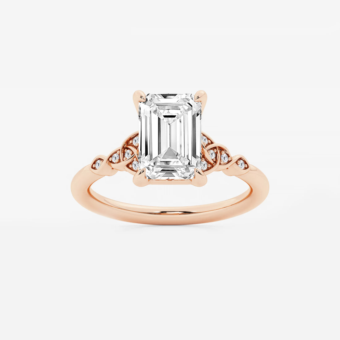 Emerald Cut Solitaire Engagement Ring