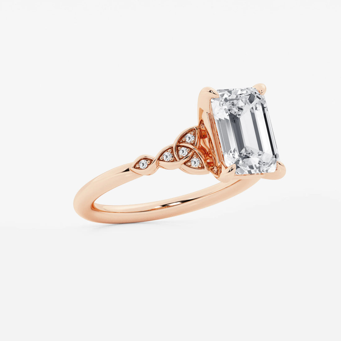Emerald Cut Solitaire Engagement Ring