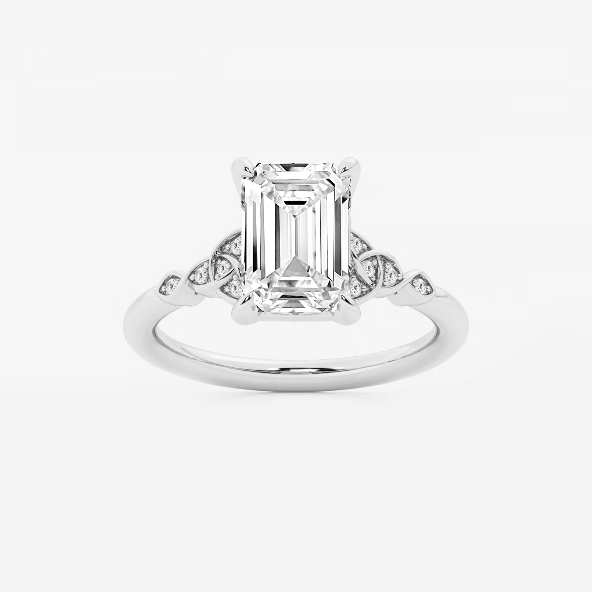 Emerald Cut Solitaire Engagement Ring