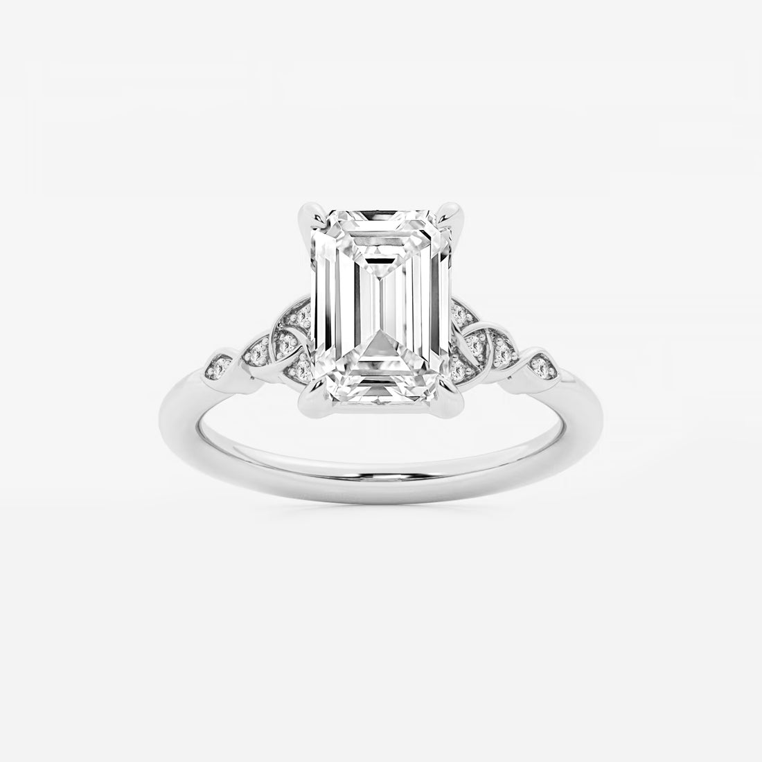 Emerald Cut Solitaire Engagement Ring