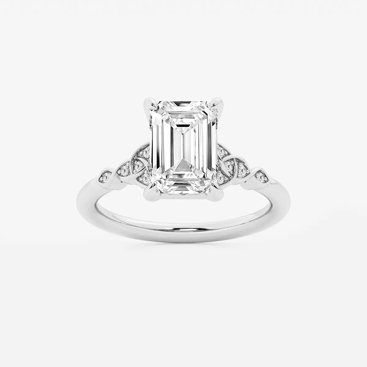 Emerald Cut Solitaire Engagement Ring