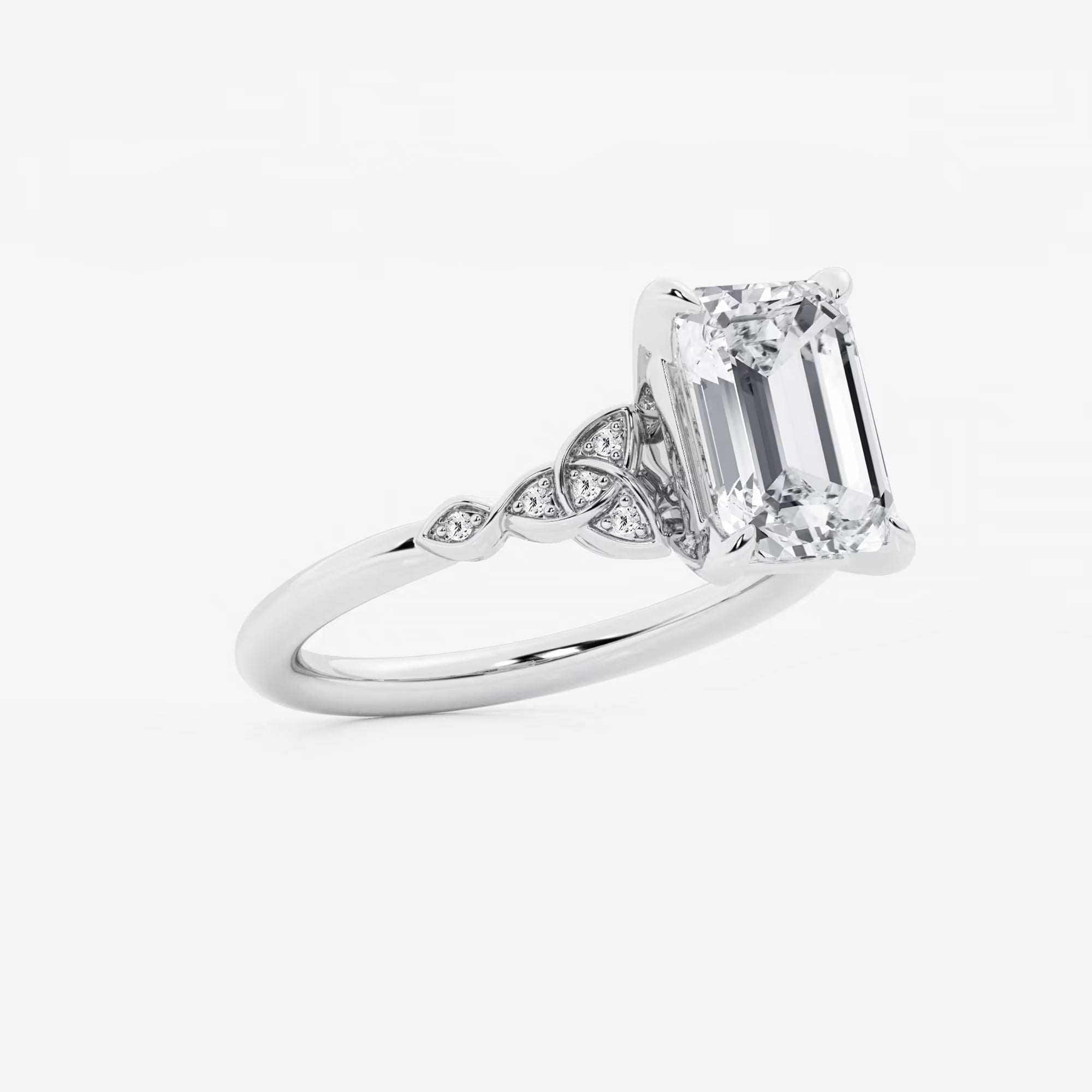 Emerald Cut Solitaire Engagement Ring